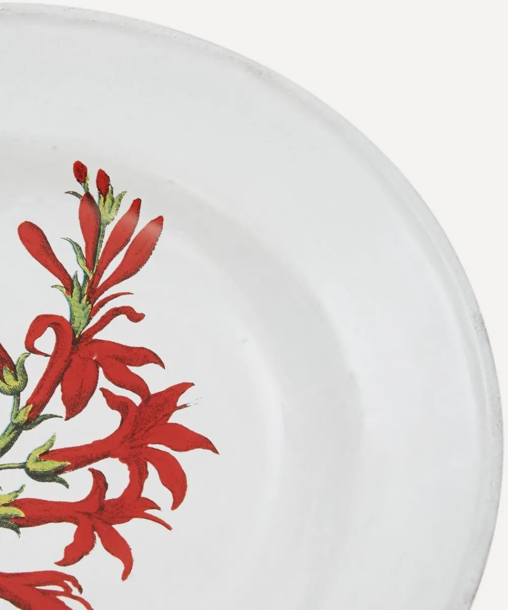 Astier de Villatte Tableware|Kitchen^Cardinal Flower Soup Plate