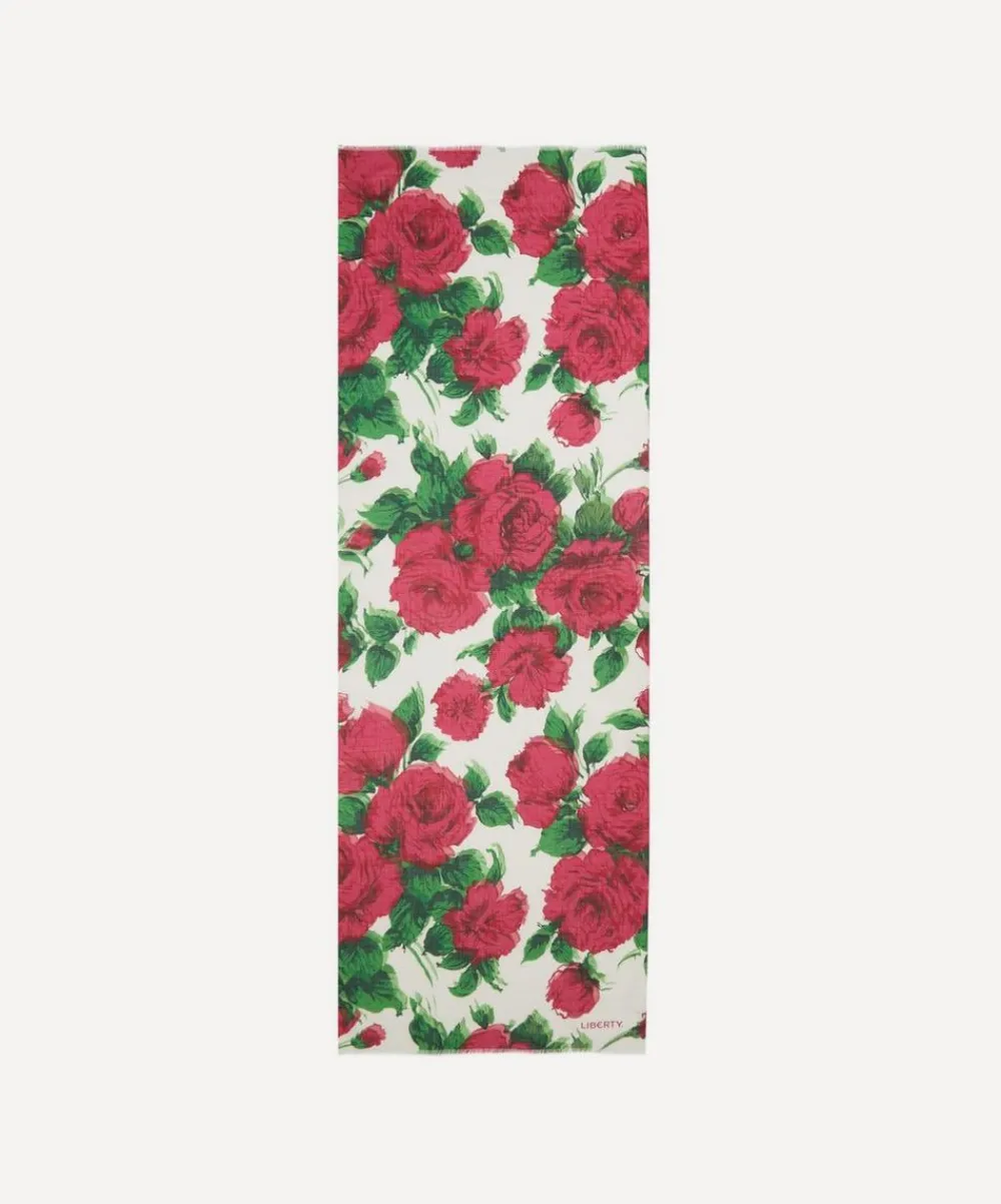 Liberty Scarves^Carline Blur 70x200 Wool-Silk Scarf