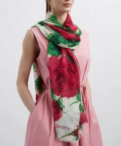 Liberty Scarves^Carline Blur 70x200 Wool-Silk Scarf
