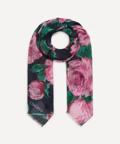 Liberty Scarves^Carline Blur 70x200 Wool-Silk Scarf