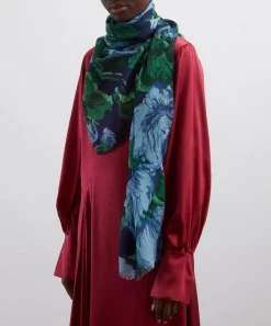 Liberty Scarves^Carline Blur 70x200 Wool-Silk Scarf