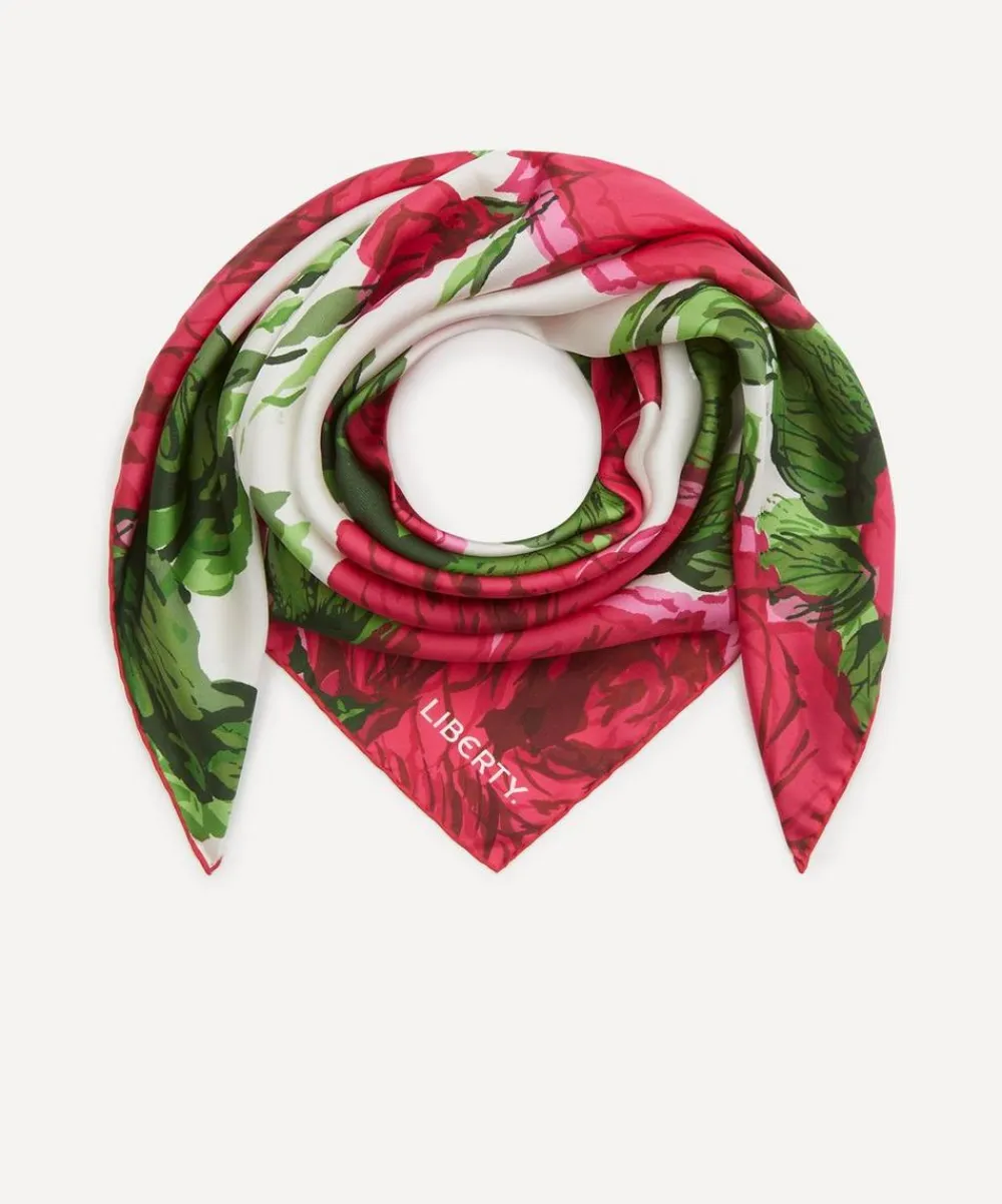 Liberty Scarves^Carline Haze 90x90 Silk Scarf