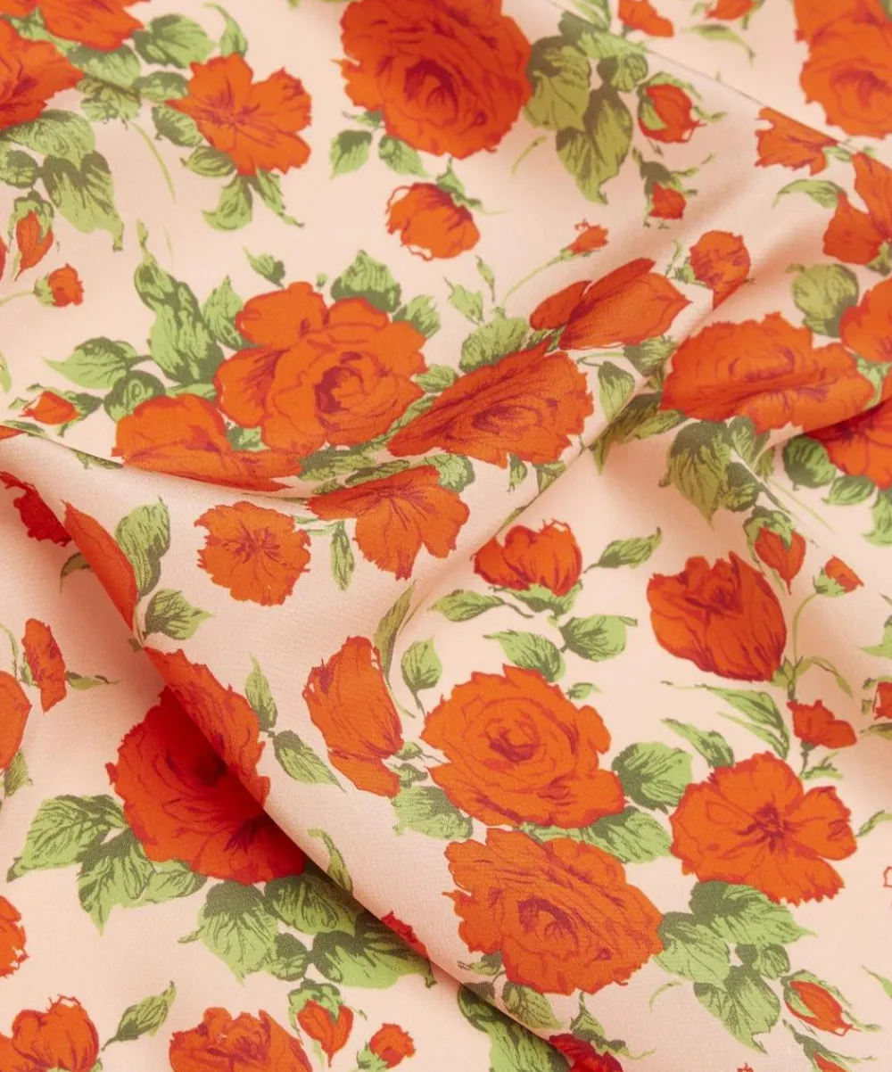 Liberty Fabrics Crepe De Chine|Classic Tana Lawn^Carline Rose Crepe de Chine