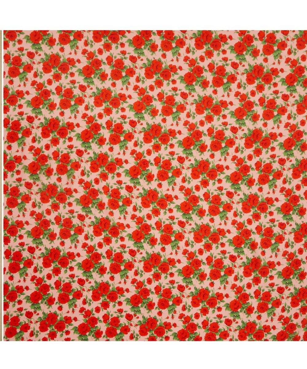 Liberty Fabrics Classic Silks|Crepe De Chine^Carline Rose Crepe de Chine