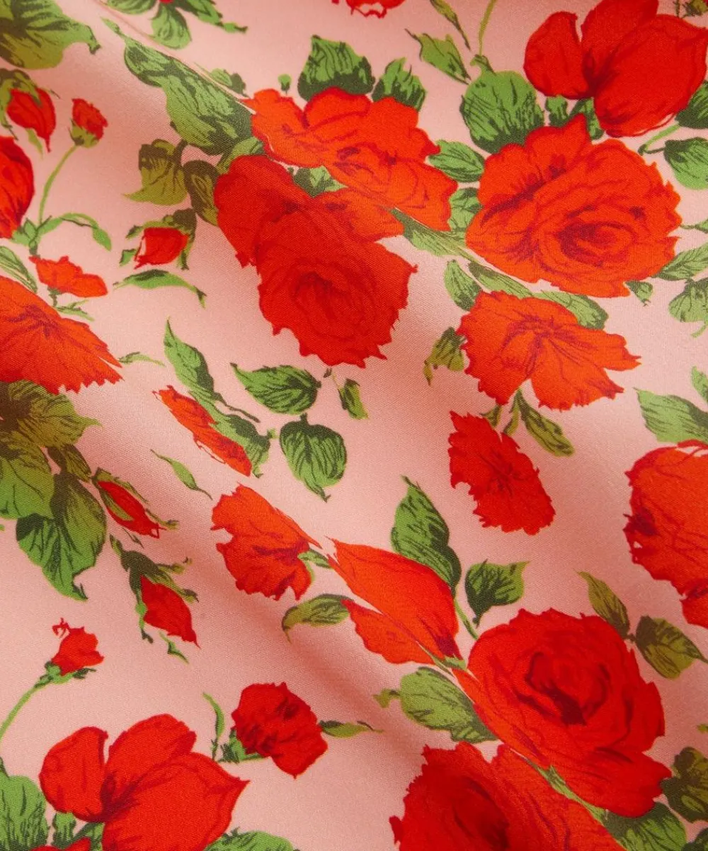 Liberty Fabrics Classic Silks|Crepe De Chine^Carline Rose Crepe de Chine