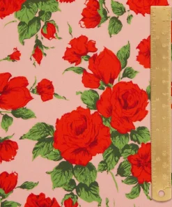 Liberty Fabrics Classic Silks|Crepe De Chine^Carline Rose Crepe de Chine