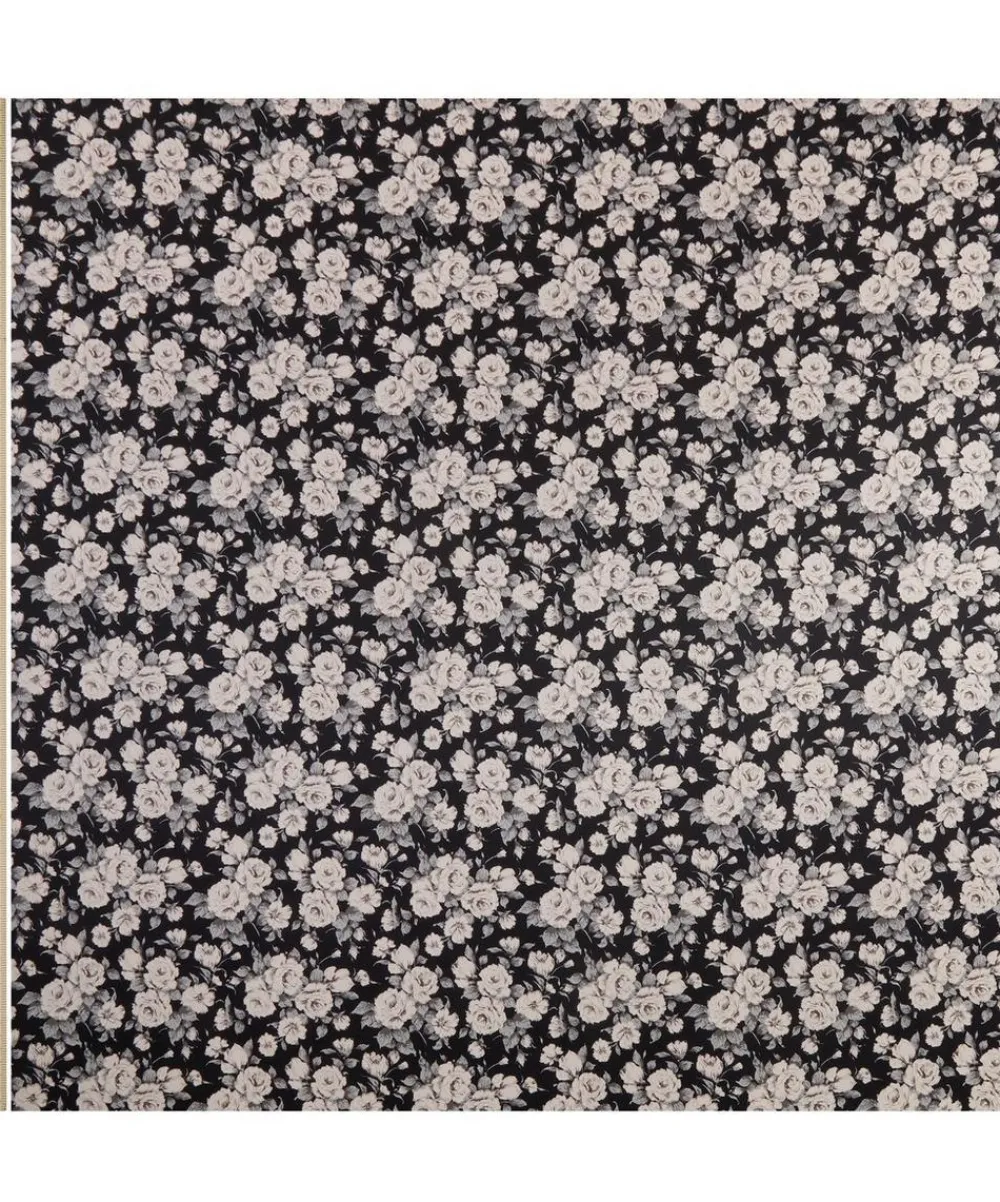 Liberty Fabrics Classic Silks|Silk Satin^Carline Rose Silk Satin