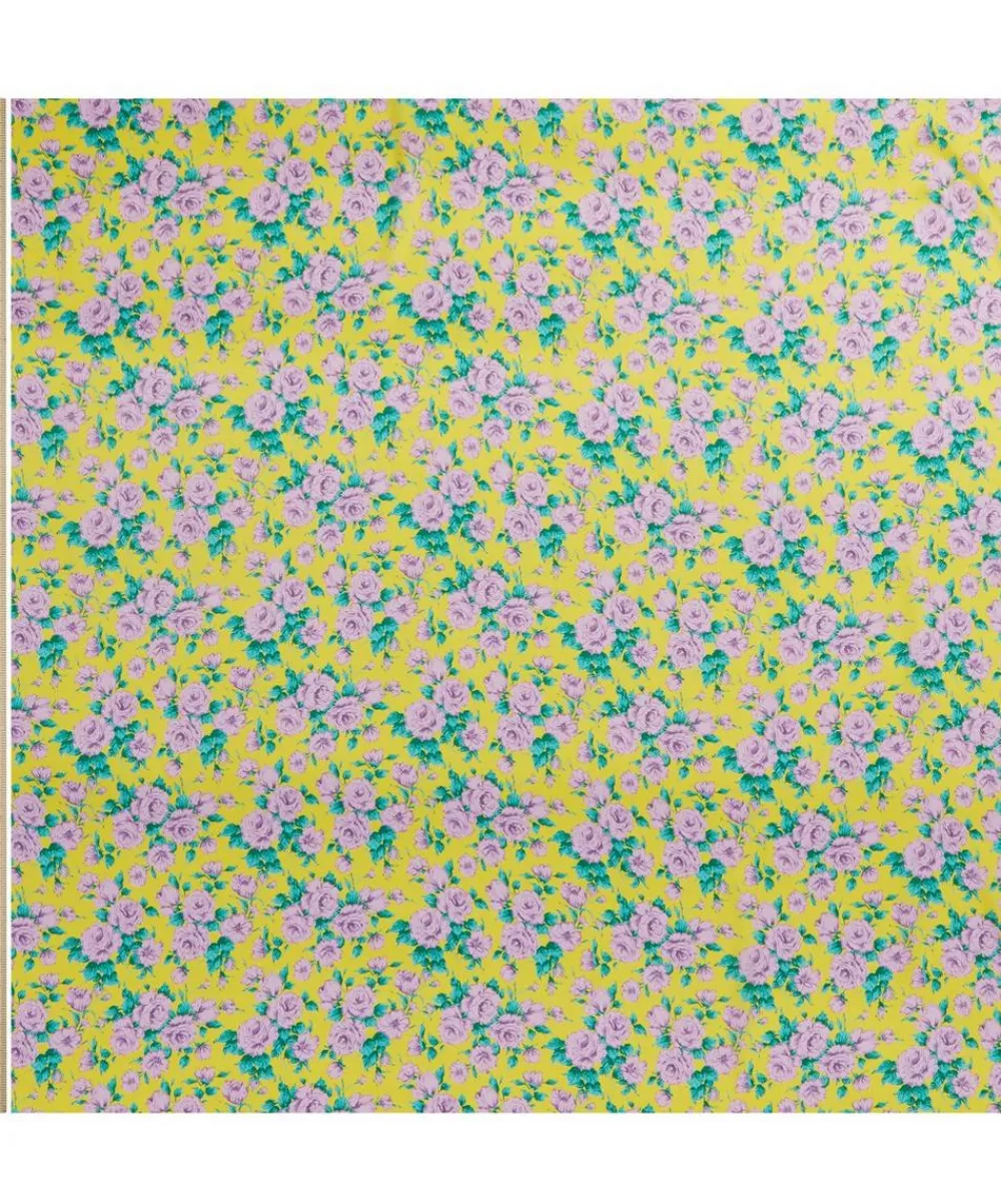 Liberty Fabrics Classic Silks|Silk Satin^Carline Rose Silk Satin