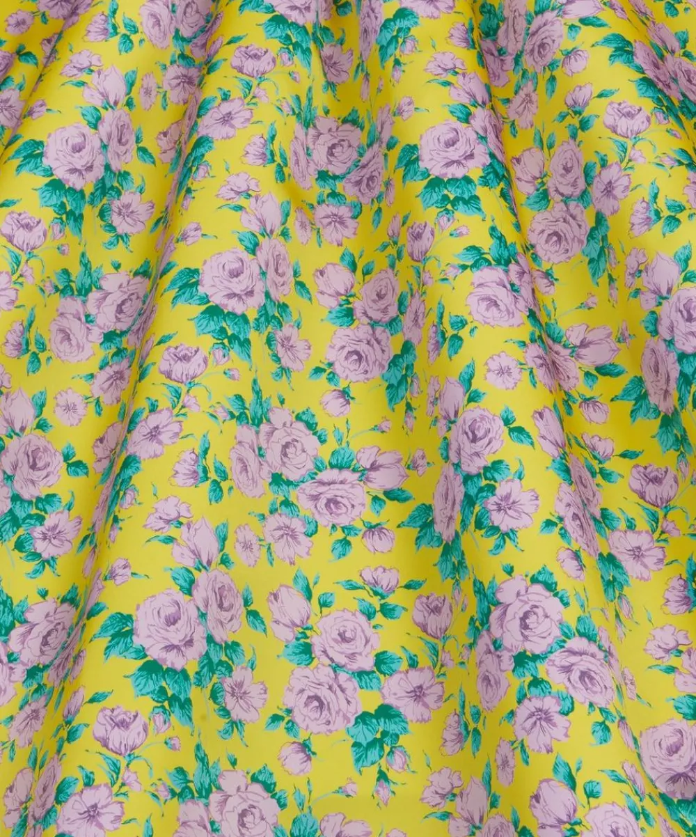 Liberty Fabrics Classic Silks|Silk Satin^Carline Rose Silk Satin