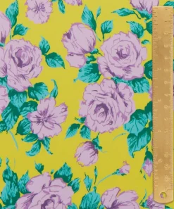 Liberty Fabrics Classic Silks|Silk Satin^Carline Rose Silk Satin