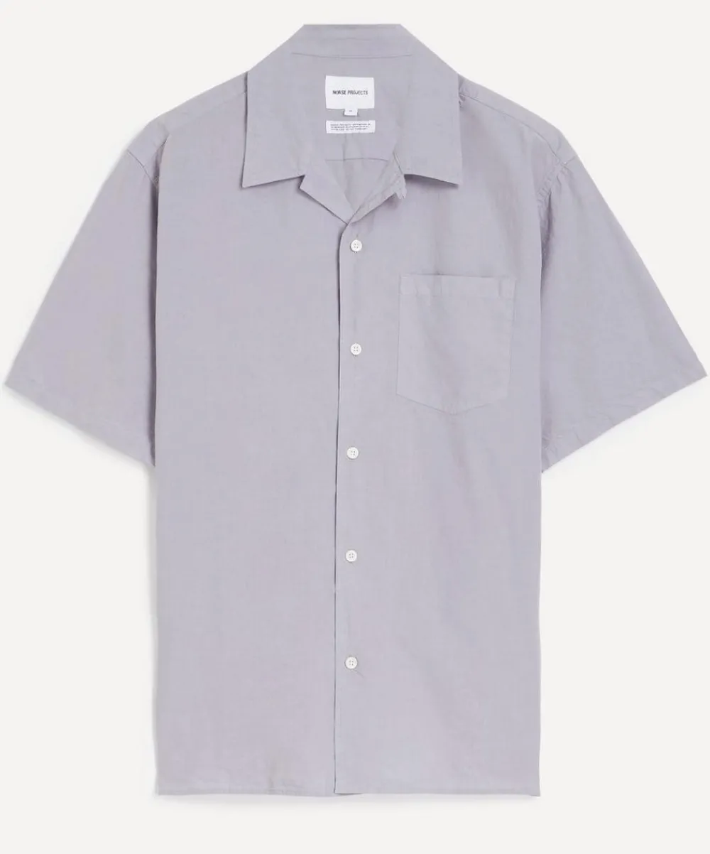 Norse Projects Shirts^Carsten Cotton-Tencel Short-Sleeve Shirt