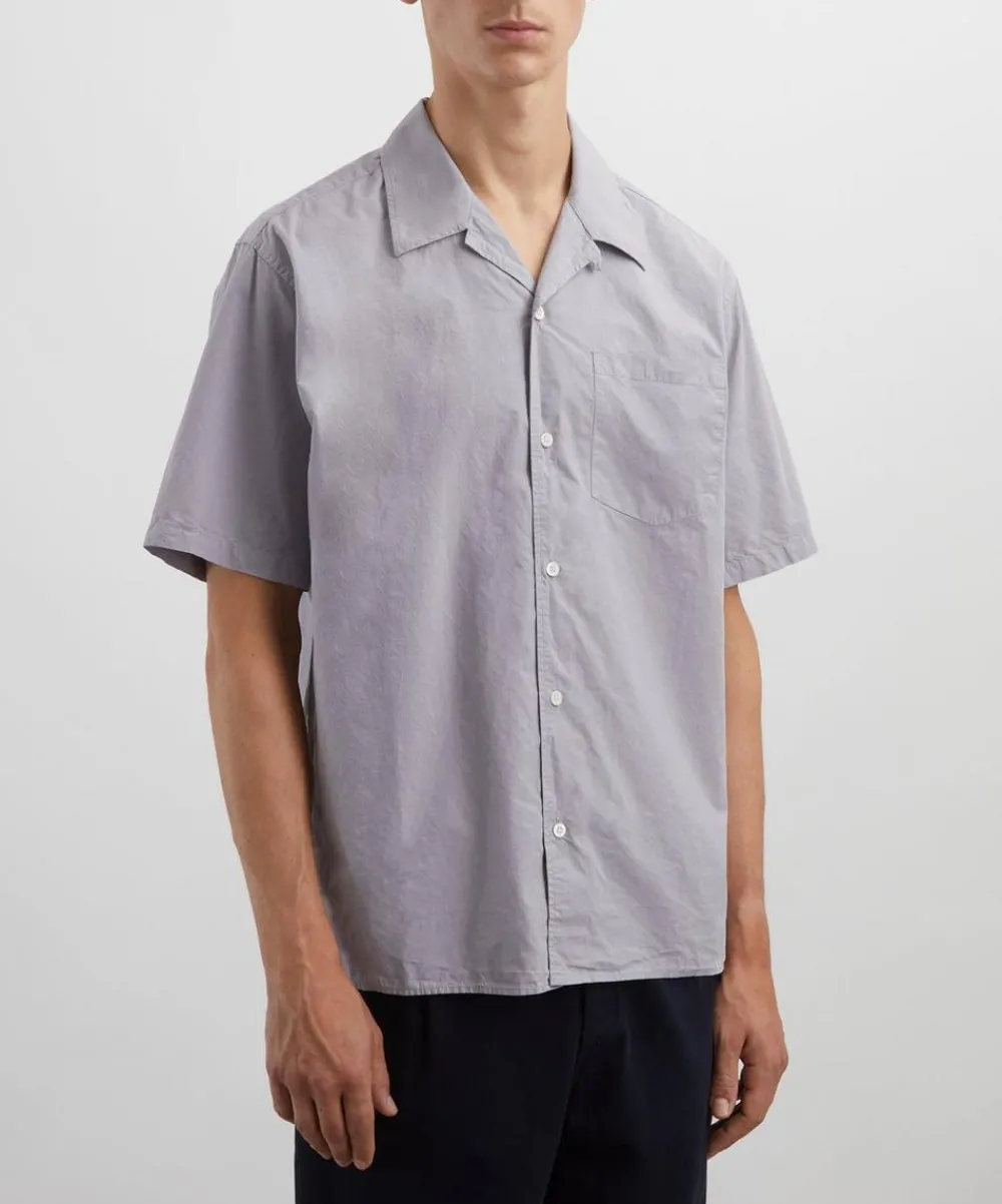 Norse Projects Shirts^Carsten Cotton-Tencel Short-Sleeve Shirt