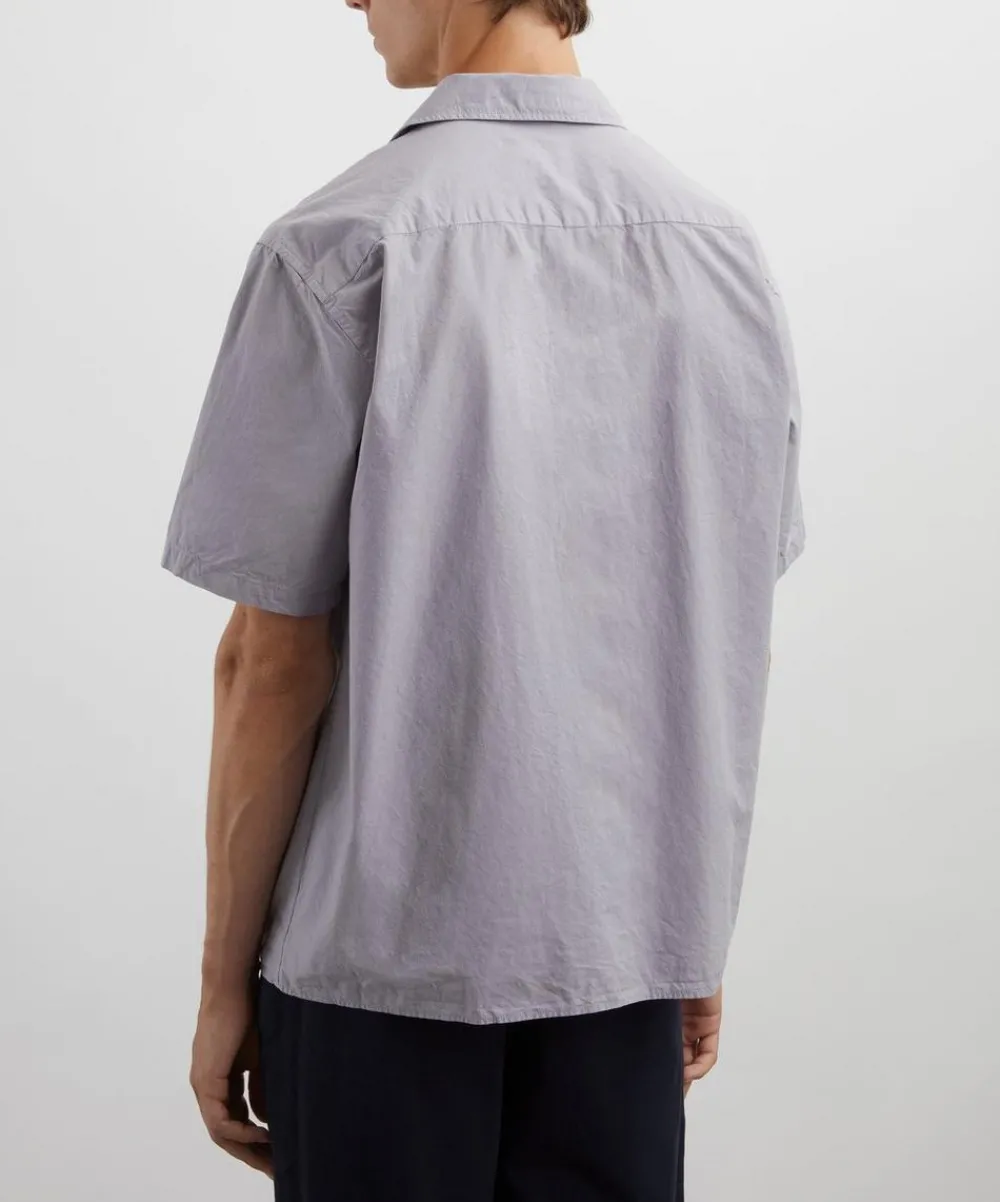 Norse Projects Shirts^Carsten Cotton-Tencel Short-Sleeve Shirt