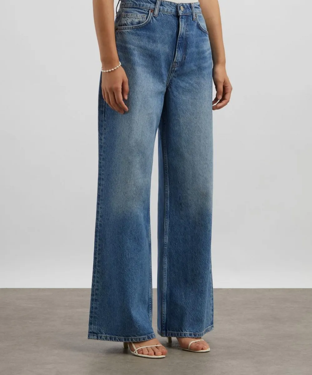 Reformation Jeans^Cary High-Rise Slouchy Wide-Leg Jeans