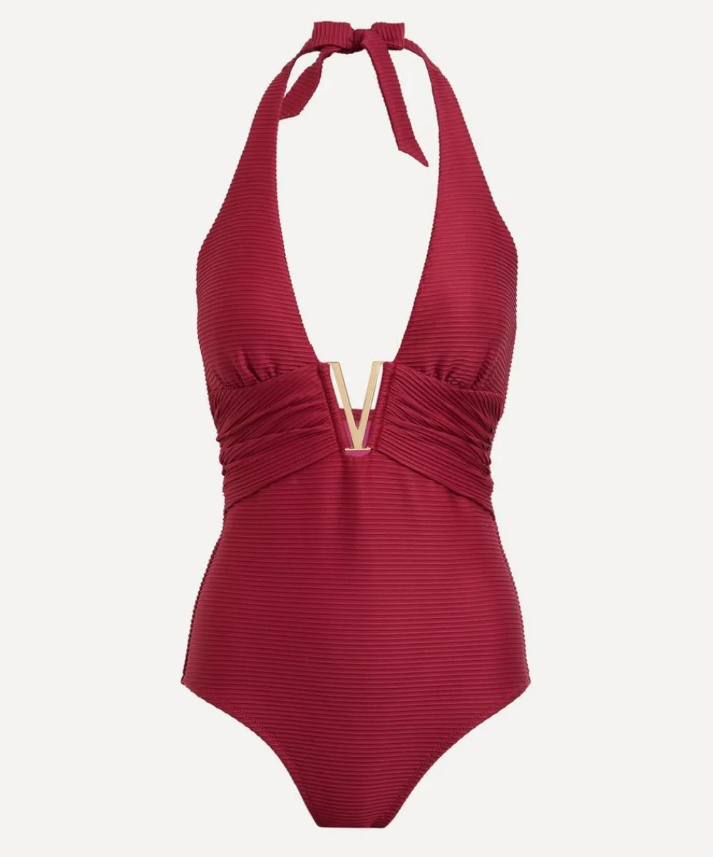 Heidi Klein Swimwear^Cassis V-Bar Halterneck Swimsuit