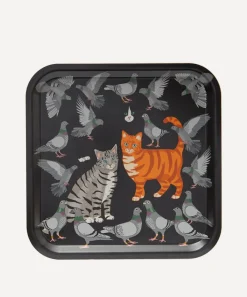 Avenida Home Tableware^Cat Amongst the Pigeons Square Birch Wood Tray
