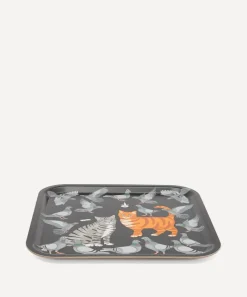 Avenida Home Tableware^Cat Amongst the Pigeons Square Birch Wood Tray