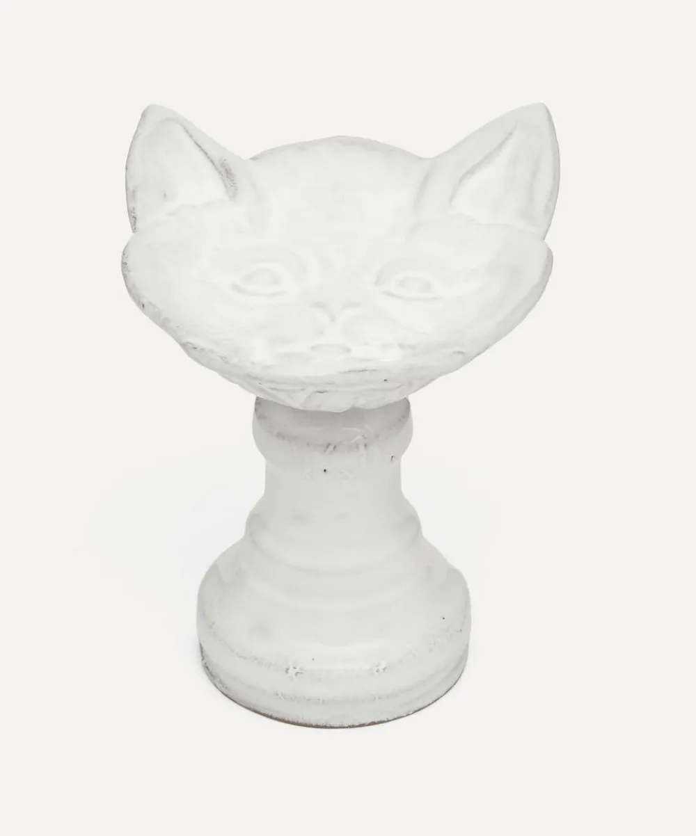 Astier de Villatte Ornaments^Cat Dish on Foot