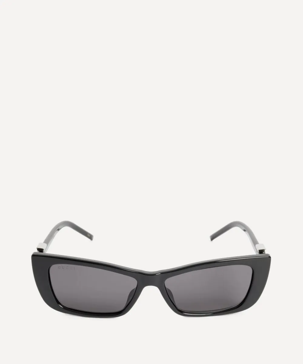 Gucci Sunglasses & Glasses^Cat-Eye Black G Logo Sunglasses