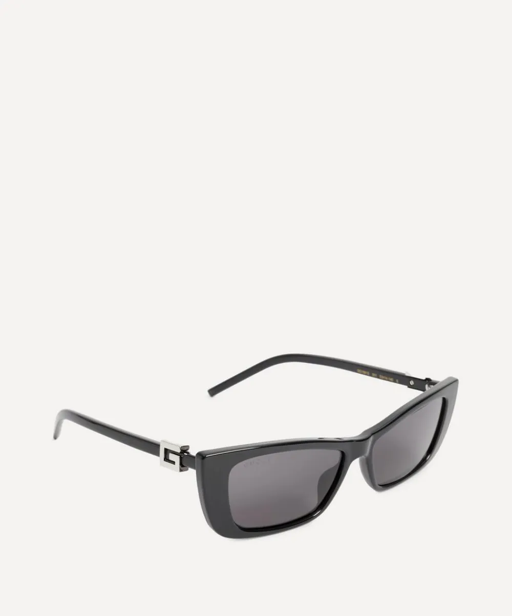 Gucci Sunglasses & Glasses^Cat-Eye Black G Logo Sunglasses