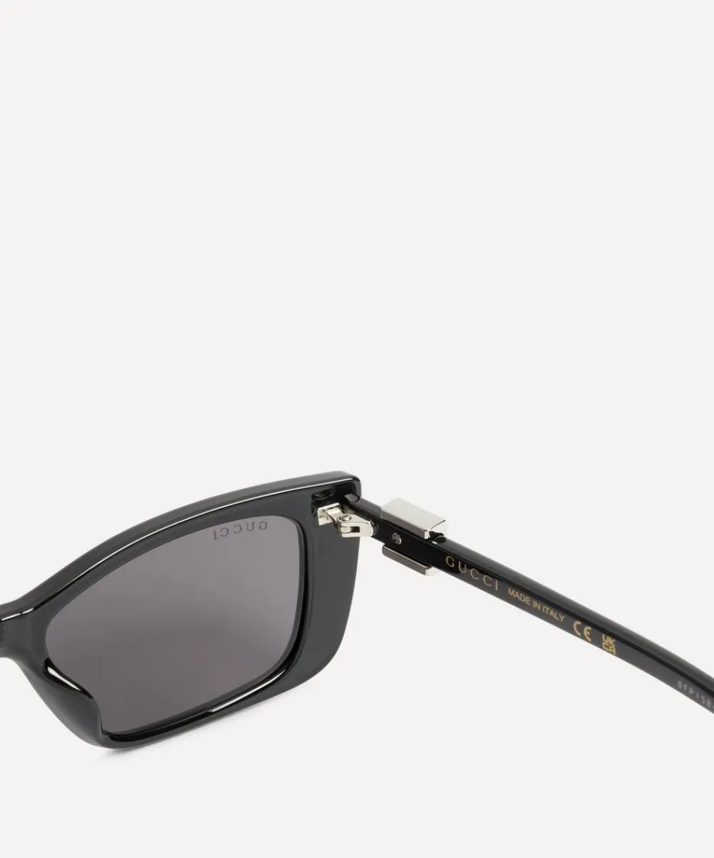 Gucci Sunglasses & Glasses^Cat-Eye Black G Logo Sunglasses