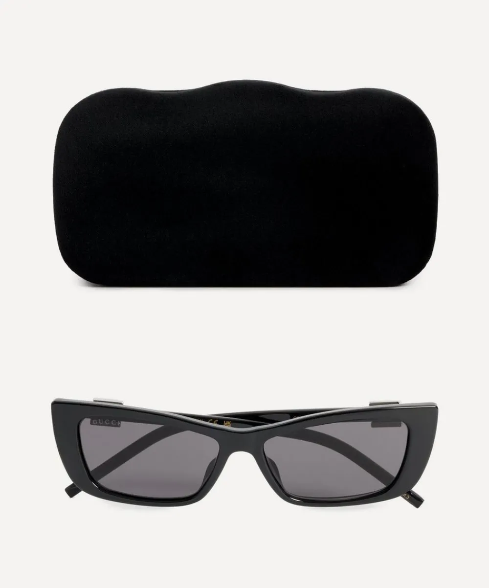 Gucci Sunglasses & Glasses^Cat-Eye Black G Logo Sunglasses