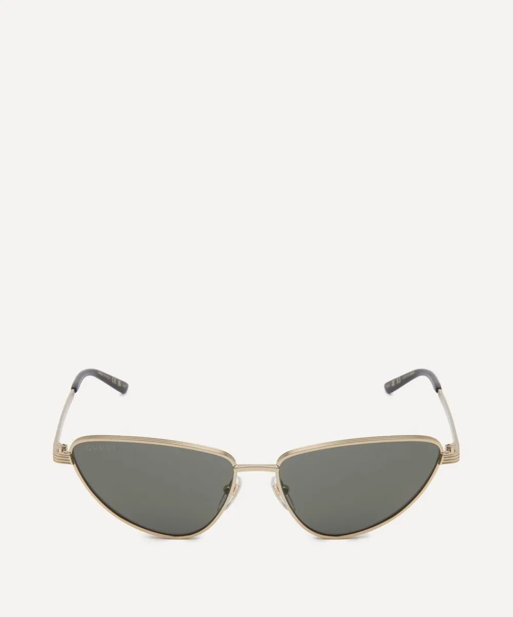Gucci Sunglasses & Glasses^Cat-Eye Metal Sunglasses
