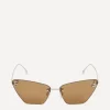 Fendi Sunglasses & Glasses^Cat-Eye Rose Rimless Sunglasses