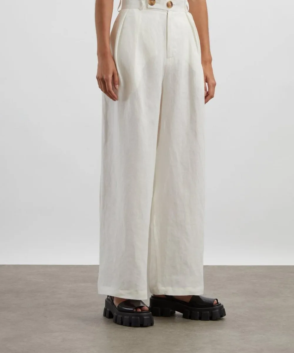 FANFARE Trousers & Shorts^Celeste Linen Trousers