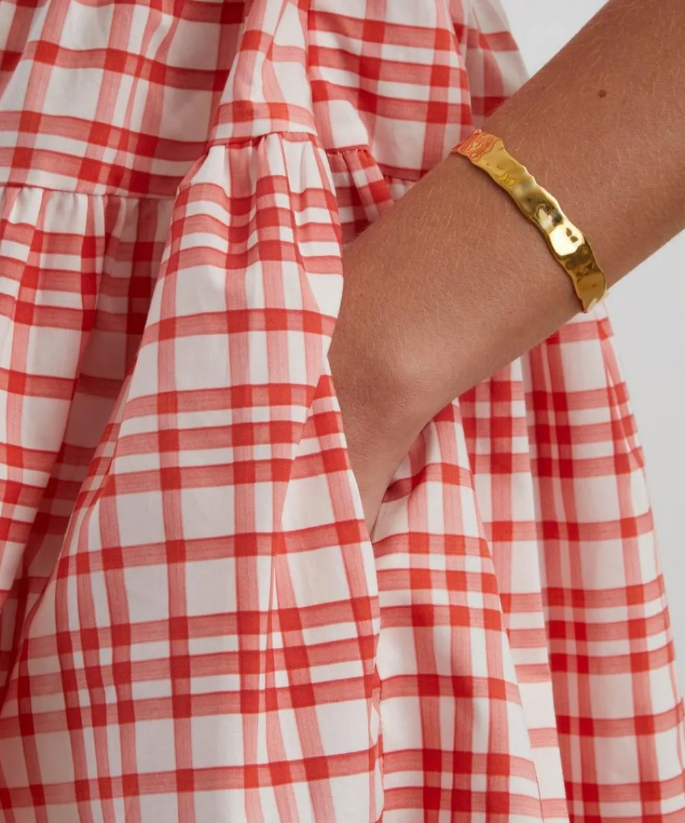 Hill House Home Dresses^Cherry Watercolour Gingham Cosima Mini Nap Dress