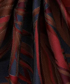 Liberty Interiors Furnishing Fabrics^Chile Palm Lovell Jacquard in Lacquer – Outdoor