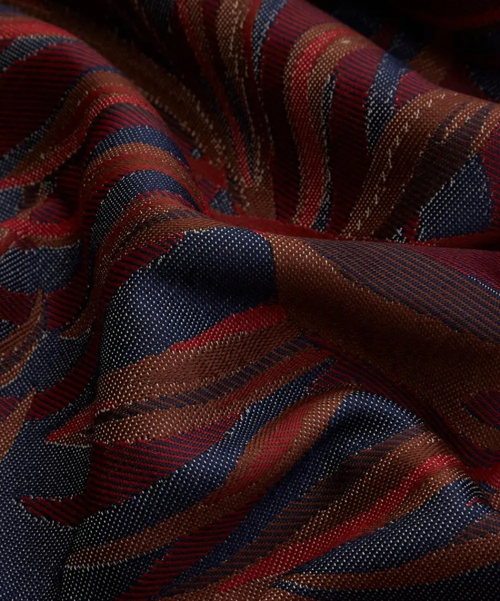 Liberty Interiors Furnishing Fabrics^Chile Palm Lovell Jacquard in Lacquer – Outdoor