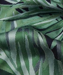 Liberty Interiors Furnishing Fabrics^Chile Palm Lovell Jacquard in Jade – Outdoor