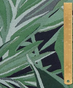 Liberty Interiors Furnishing Fabrics^Chile Palm Lovell Jacquard in Jade – Outdoor
