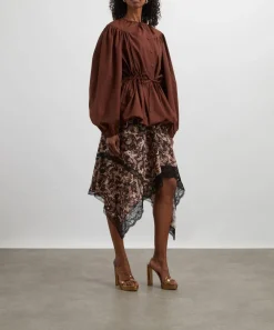 Dries Van Noten Skirts^Chopped Orchid Petal Asymmetrical Skirt