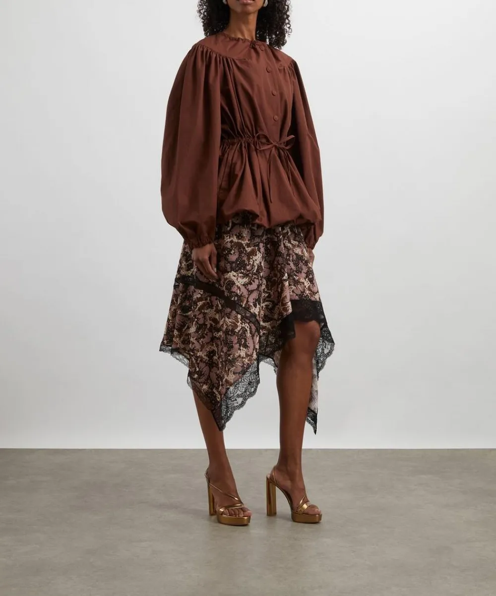 Dries Van Noten Skirts^Chopped Orchid Petal Asymmetrical Skirt