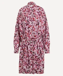 Dries Van Noten Dresses^Chopped Orchid Petal Belted Shirt Dress