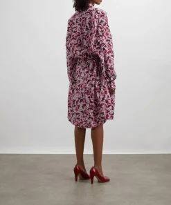 Dries Van Noten Dresses^Chopped Orchid Petal Belted Shirt Dress