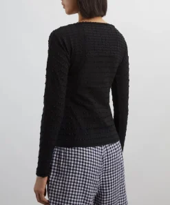 Peachy Den Tops^Cindy Black Long Sleeve Top