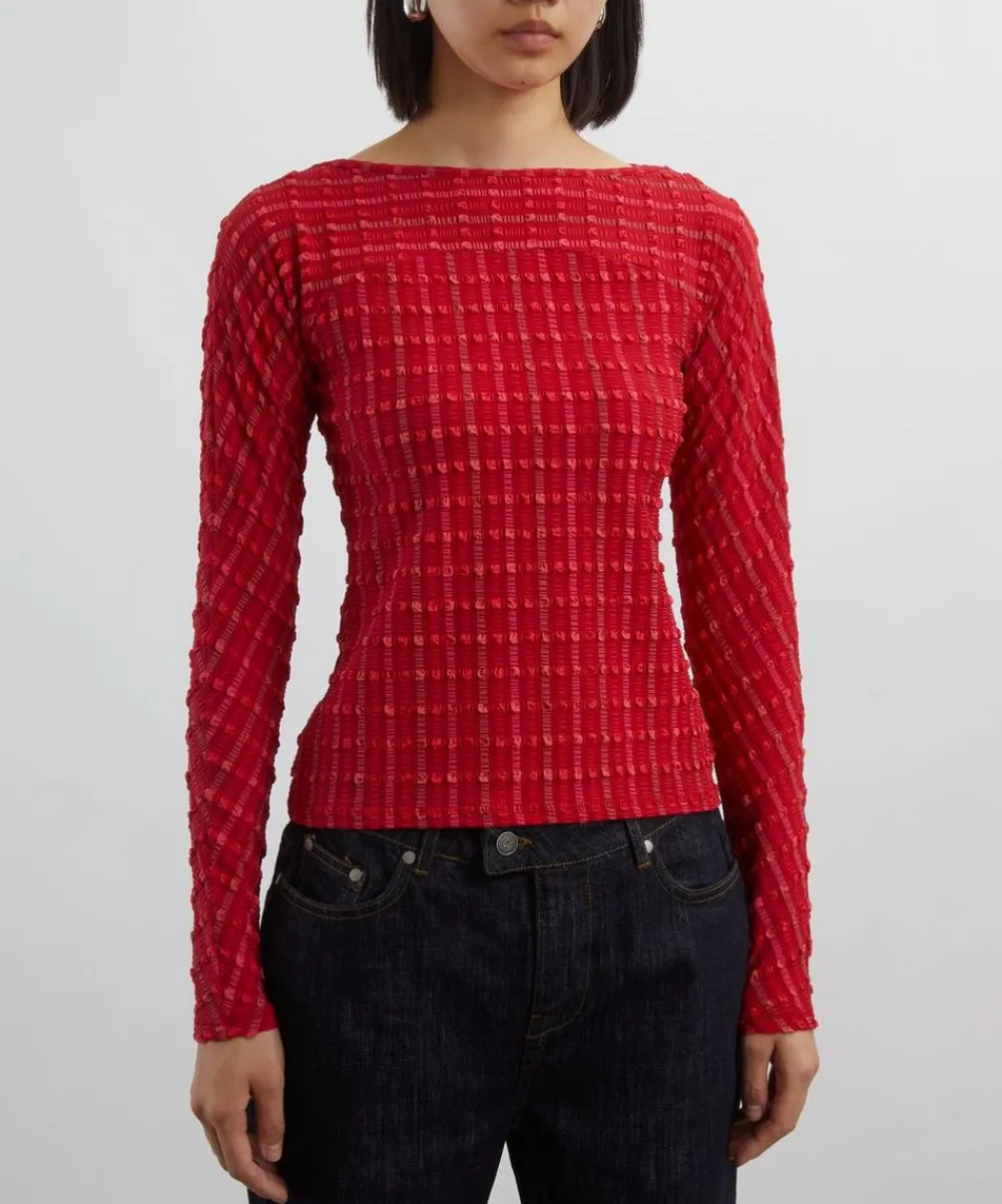 Peachy Den Tops^Cindy Lipstick Long Sleeve Top