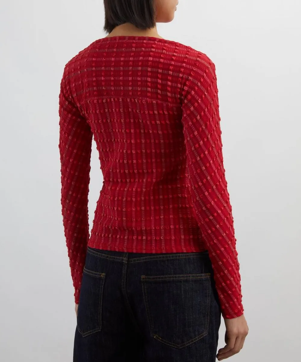 Peachy Den Tops^Cindy Lipstick Long Sleeve Top