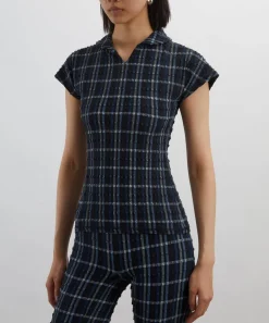 Peachy Den Tops^Cindy Selvedge Polo Top