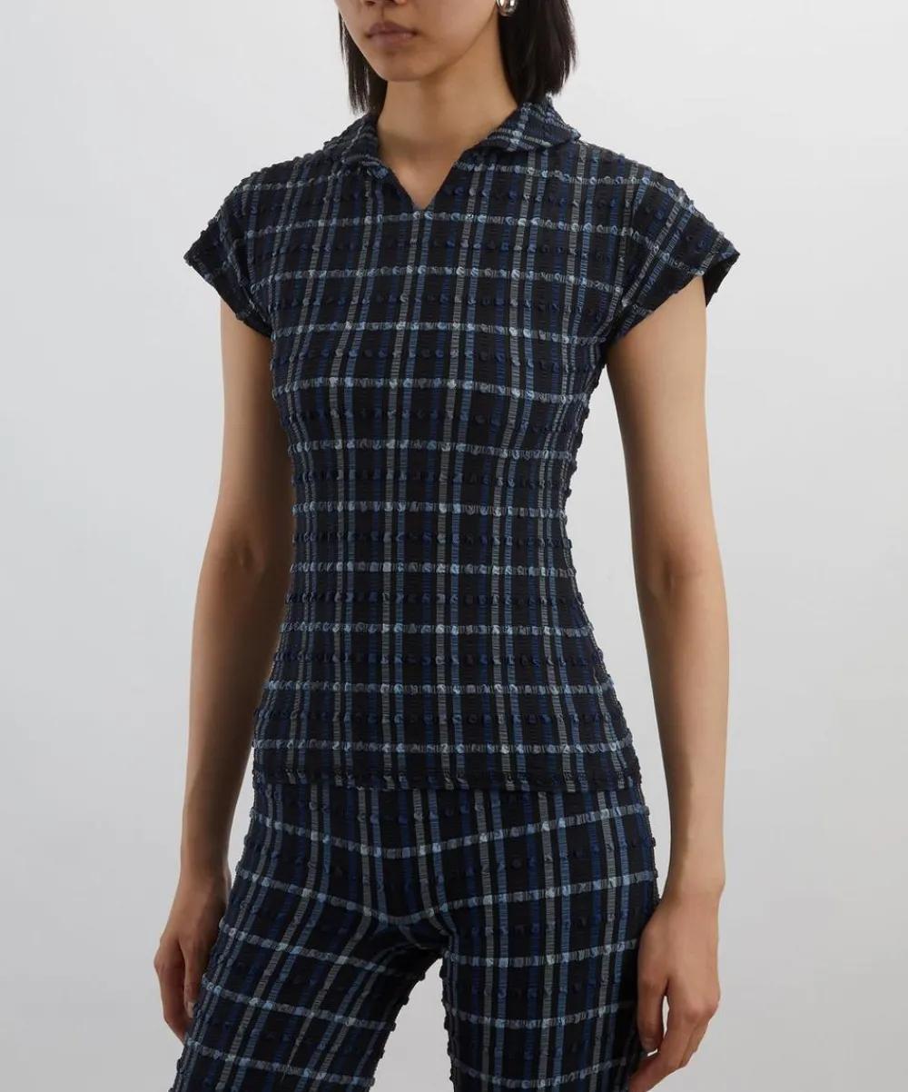 Peachy Den Tops^Cindy Selvedge Polo Top