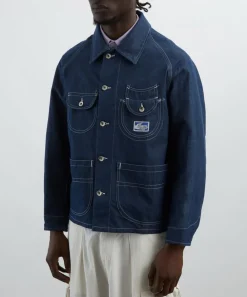 STORY mfg. Coats & Jackets^Circuit Dark Denim Wonky-Wear Jacket