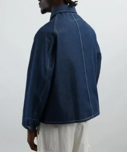 STORY mfg. Coats & Jackets^Circuit Dark Denim Wonky-Wear Jacket
