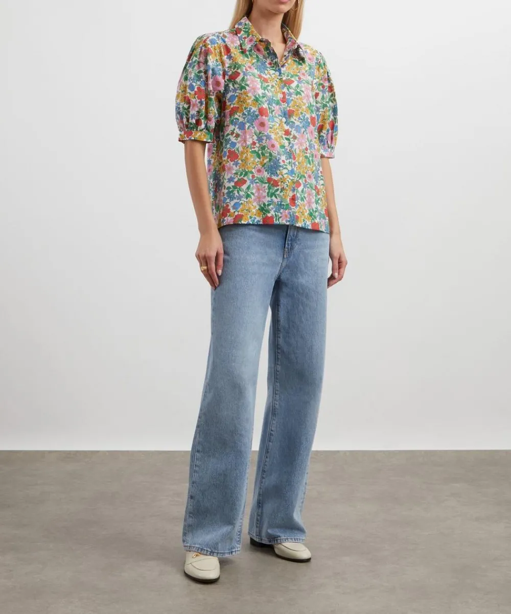 Liberty Tops^Clarabell Puff-Sleeve Shirt