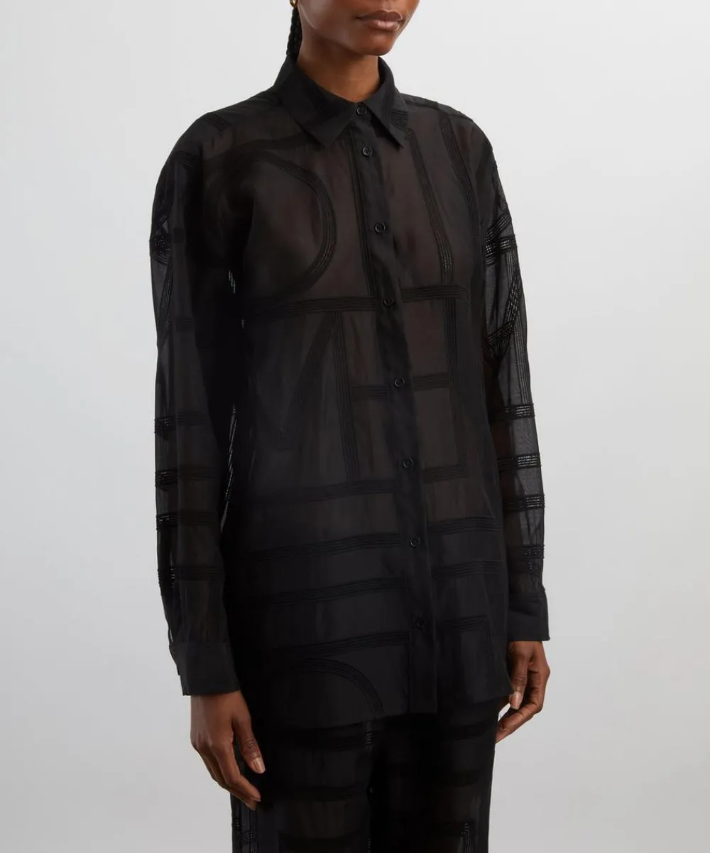 Toteme Tops^Classic Crochet Shirt