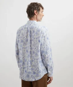 Liberty Shirts^Classic Fit Hemp Shirt in Mono Muse Large
