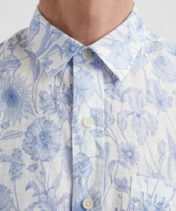 Liberty Shirts^Classic Fit Hemp Shirt in Mono Muse Large