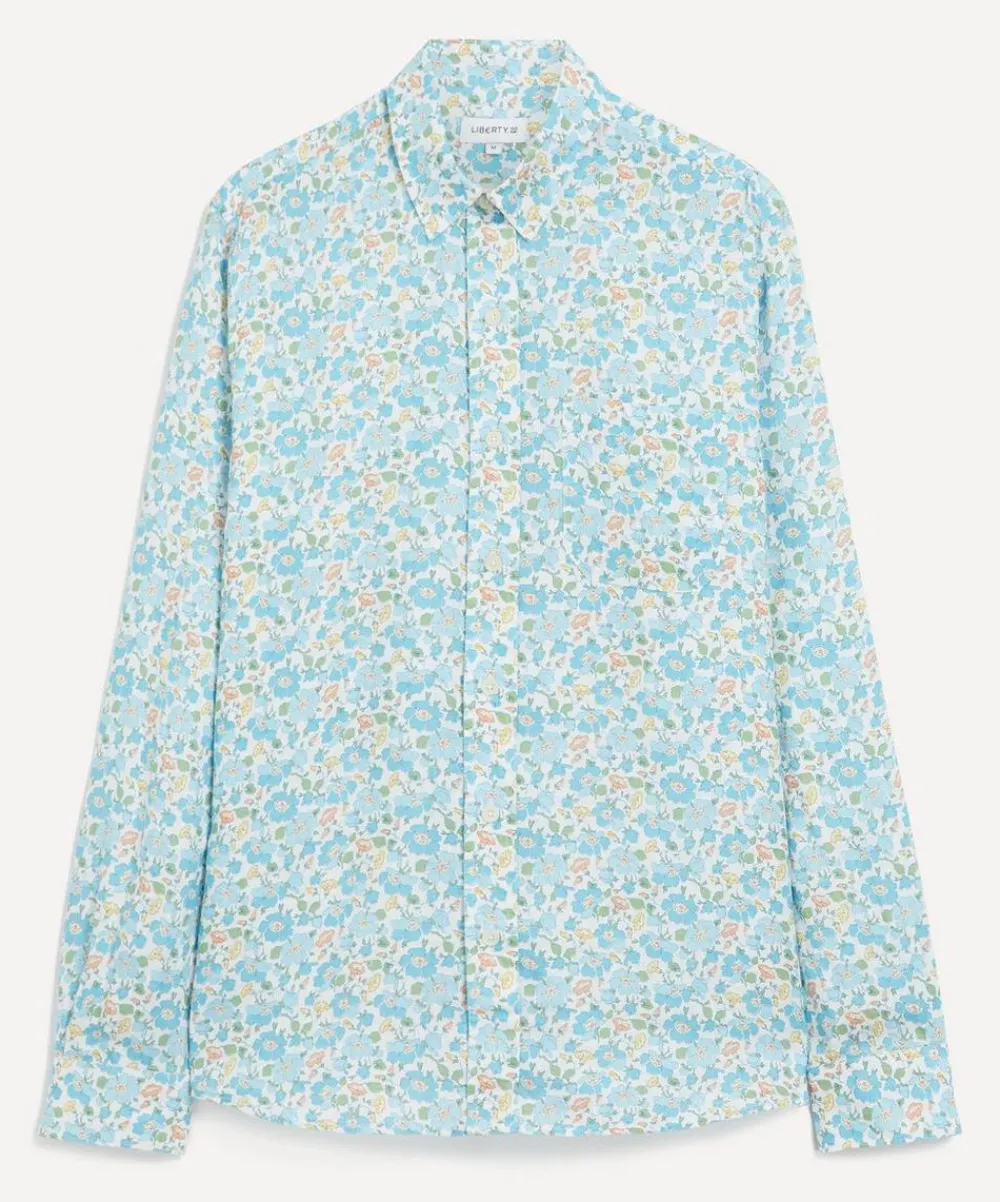 Liberty Shirts^Classic Fit Hemp Shirt in Stoneley Rose
